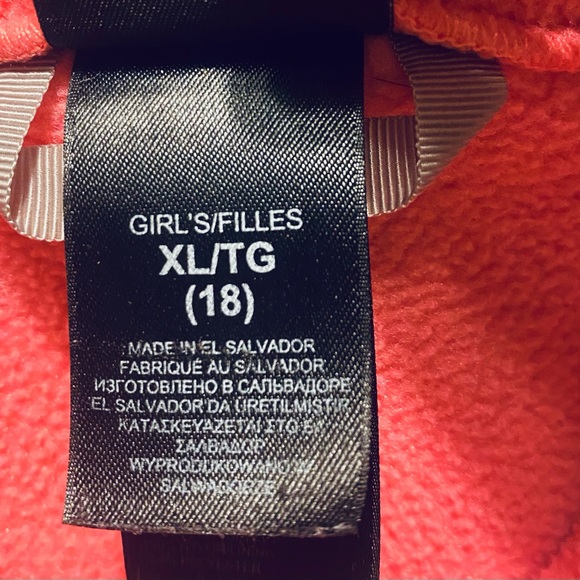 Girls The North Face Soft Warm Cozy Zip Front Jacket Coat Size XL (18) - Picture 5 of 7